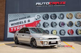 SUBARU WRX TARGA BLACK MACHINED FACE